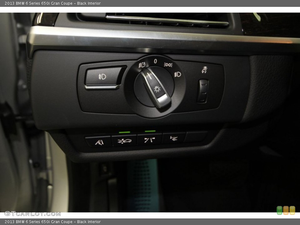 Black Interior Controls for the 2013 BMW 6 Series 650i Gran Coupe #74063671