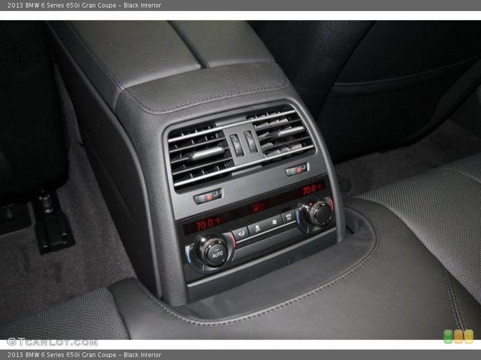 Black Interior Controls for the 2013 BMW 6 Series 650i Gran Coupe #74063756