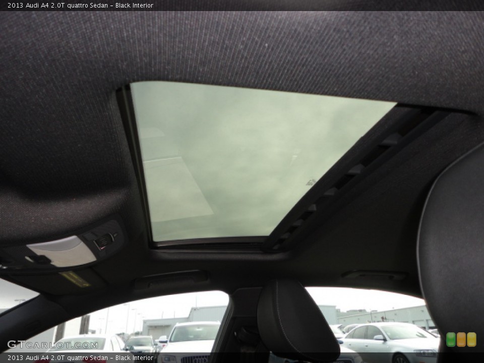 Black Interior Sunroof for the 2013 Audi A4 2.0T quattro Sedan #74065100