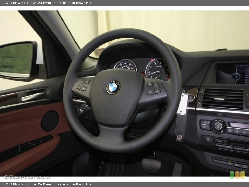 Cinnamon Brown Interior Steering Wheel for the 2013 BMW X5 xDrive 35i Premium #74065792