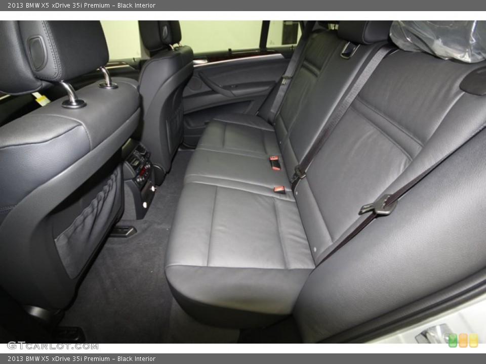 Black Interior Rear Seat for the 2013 BMW X5 xDrive 35i Premium #74066093