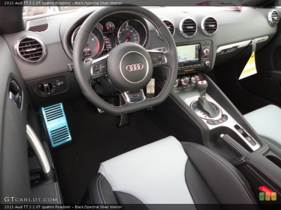 Black/Spectral Silver 2013 Audi TT Interiors