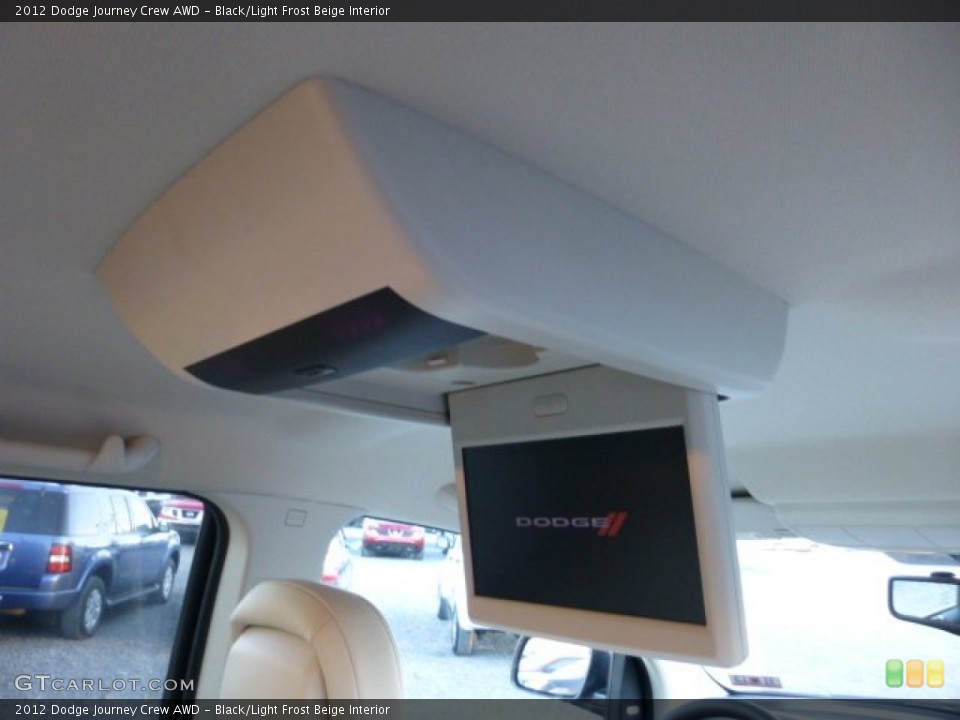 Black/Light Frost Beige Interior Entertainment System for the 2012 Dodge Journey Crew AWD #74068313