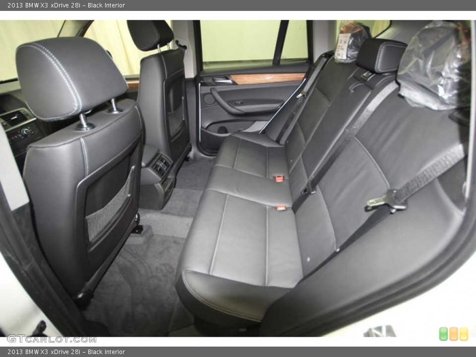 Black Interior Rear Seat for the 2013 BMW X3 xDrive 28i #74068682