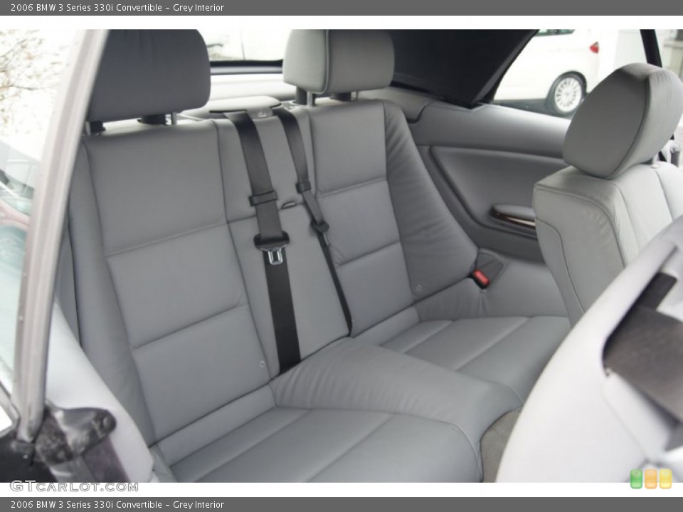 Grey Interior Rear Seat for the 2006 BMW 3 Series 330i Convertible #74068898