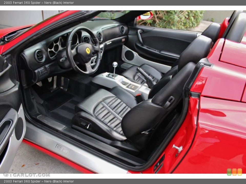 Nero (Black) Interior Prime Interior for the 2003 Ferrari 360 Spider #74069414