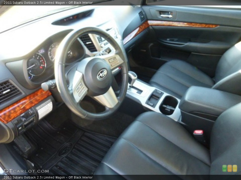 Off Black Interior Prime Interior for the 2011 Subaru Outback 2.5i Limited Wagon #74069426