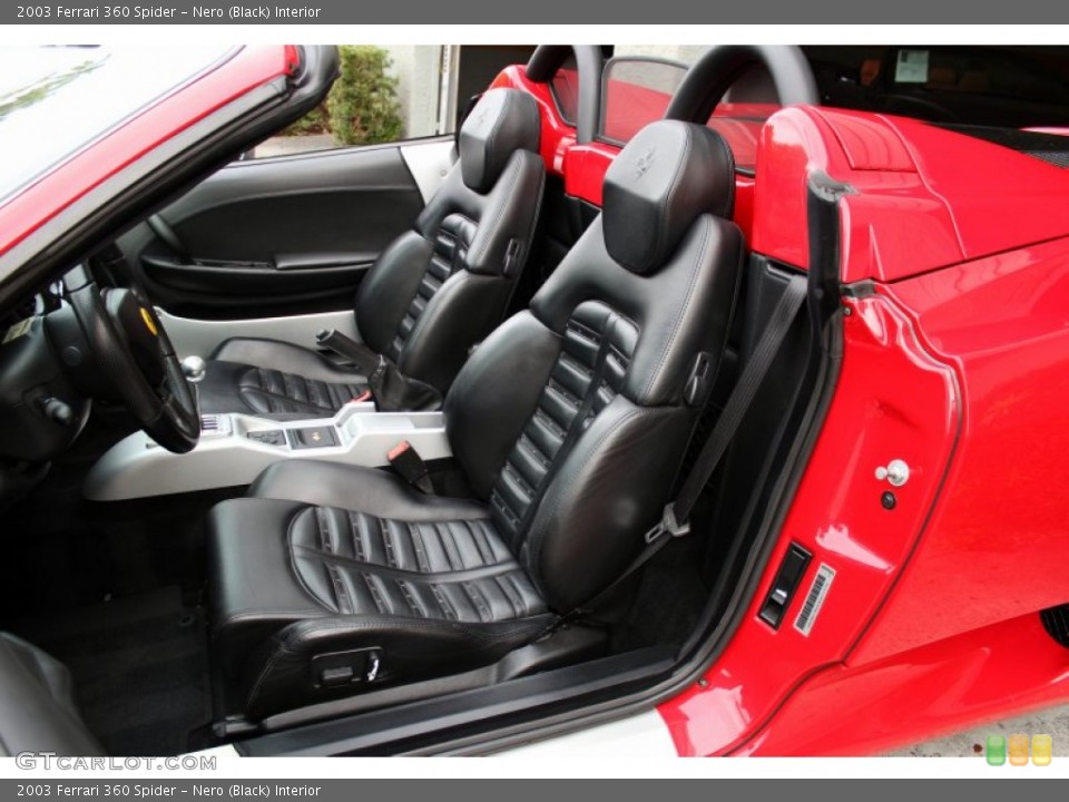 Nero (Black) Interior Front Seat for the 2003 Ferrari 360 Spider #74069446