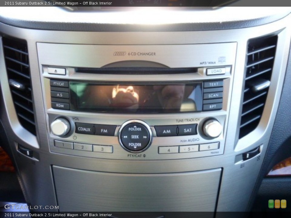 Off Black Interior Controls for the 2011 Subaru Outback 2.5i Limited Wagon #74069508