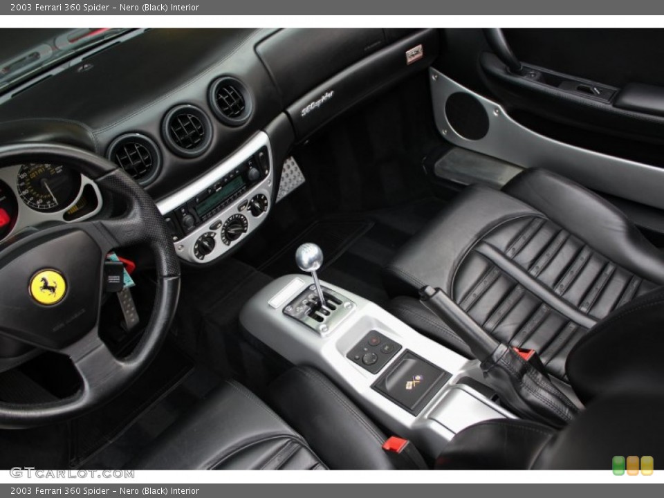 Nero (Black) Interior Photo for the 2003 Ferrari 360 Spider #74069768