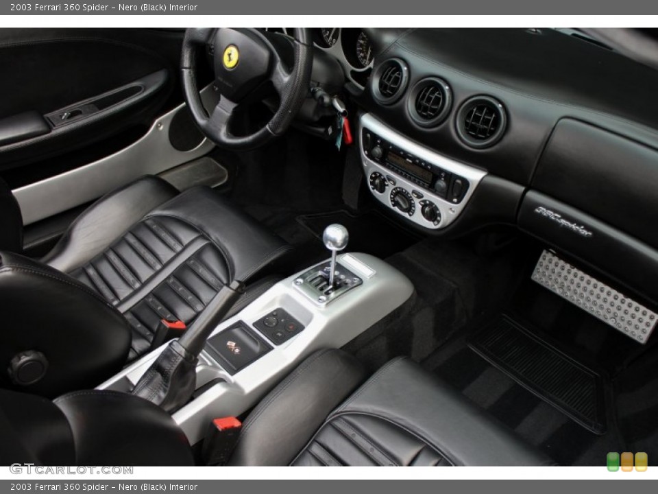 Nero (Black) Interior Photo for the 2003 Ferrari 360 Spider #74069829