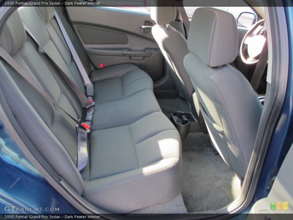 Dark Pewter Interior Rear Seat for the 2005 Pontiac Grand Prix Sedan #74070365