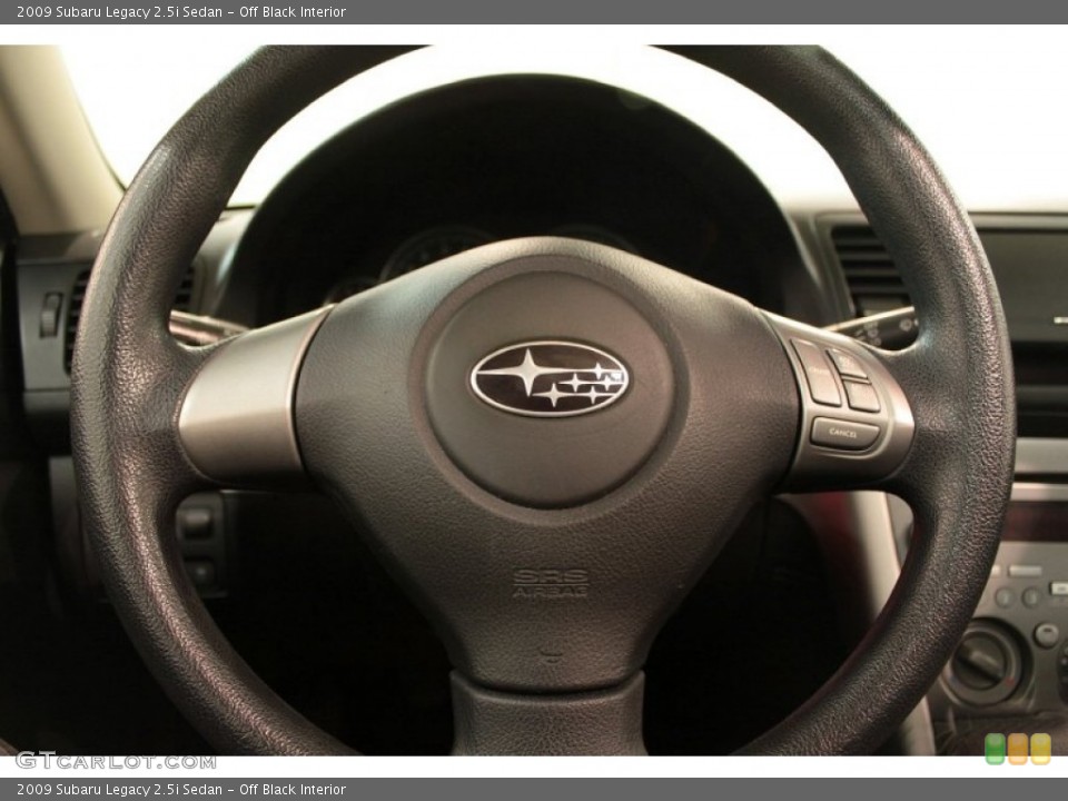 Off Black Interior Steering Wheel for the 2009 Subaru Legacy 2.5i Sedan #74071718