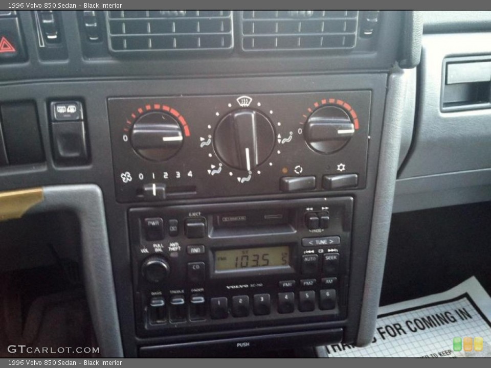 Black Interior Controls for the 1996 Volvo 850 Sedan #74072348