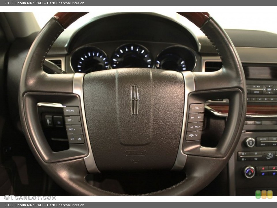 Dark Charcoal Interior Steering Wheel for the 2012 Lincoln MKZ FWD #74072867