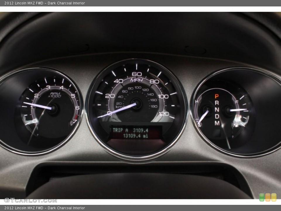 Dark Charcoal Interior Gauges for the 2012 Lincoln MKZ FWD #74072882