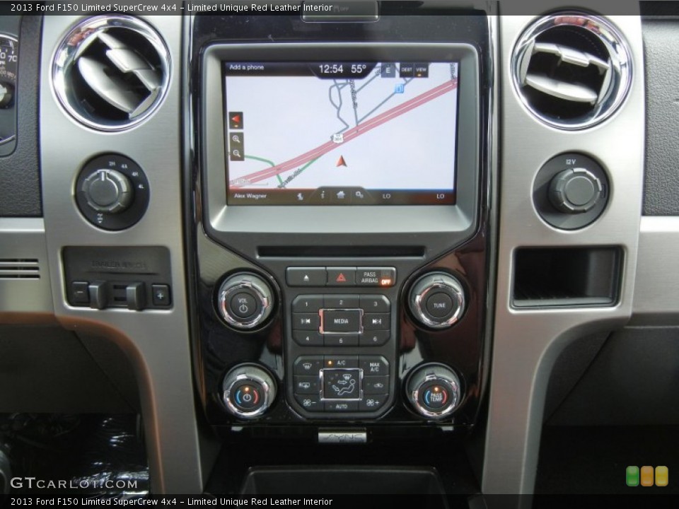Limited Unique Red Leather Interior Navigation for the 2013 Ford F150 Limited SuperCrew 4x4 #74073966