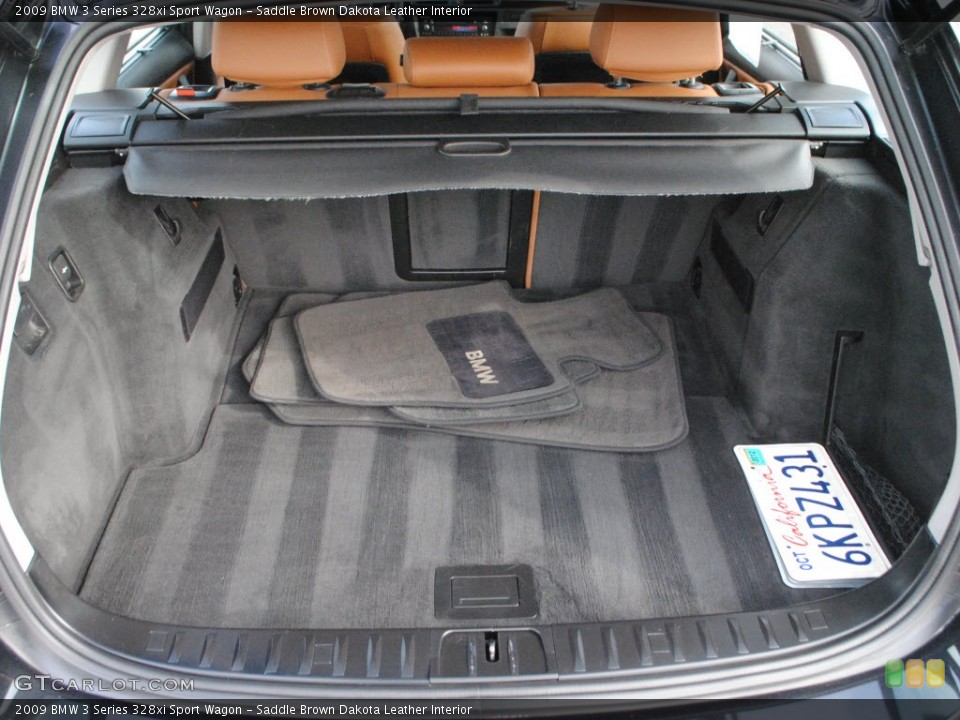 Saddle Brown Dakota Leather Interior Trunk for the 2009 BMW 3 Series 328xi Sport Wagon #74074052