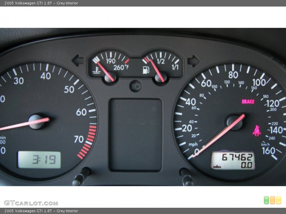 Grey Interior Gauges for the 2005 Volkswagen GTI 1.8T #74074220