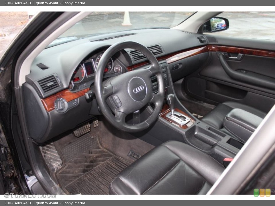 Ebony Interior Prime Interior for the 2004 Audi A4 3.0 quattro Avant #74075558