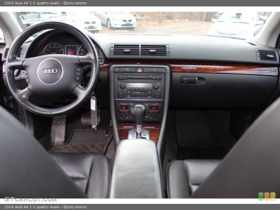 Ebony Interior Dashboard for the 2004 Audi A4 3.0 quattro Avant #74075606
