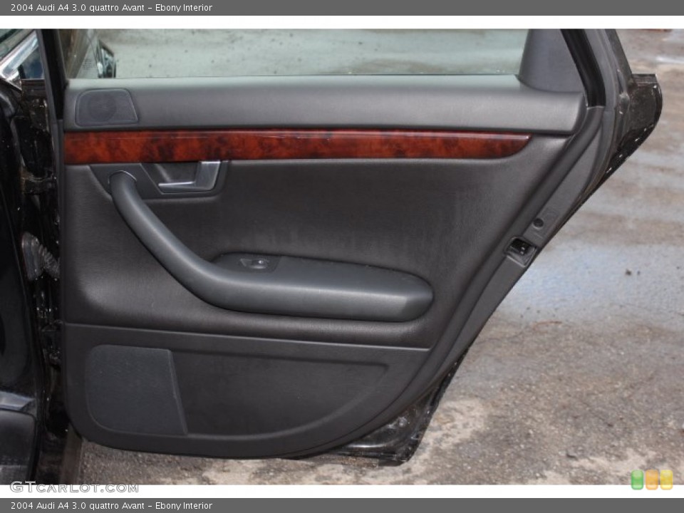 Ebony Interior Door Panel for the 2004 Audi A4 3.0 quattro Avant #74075717