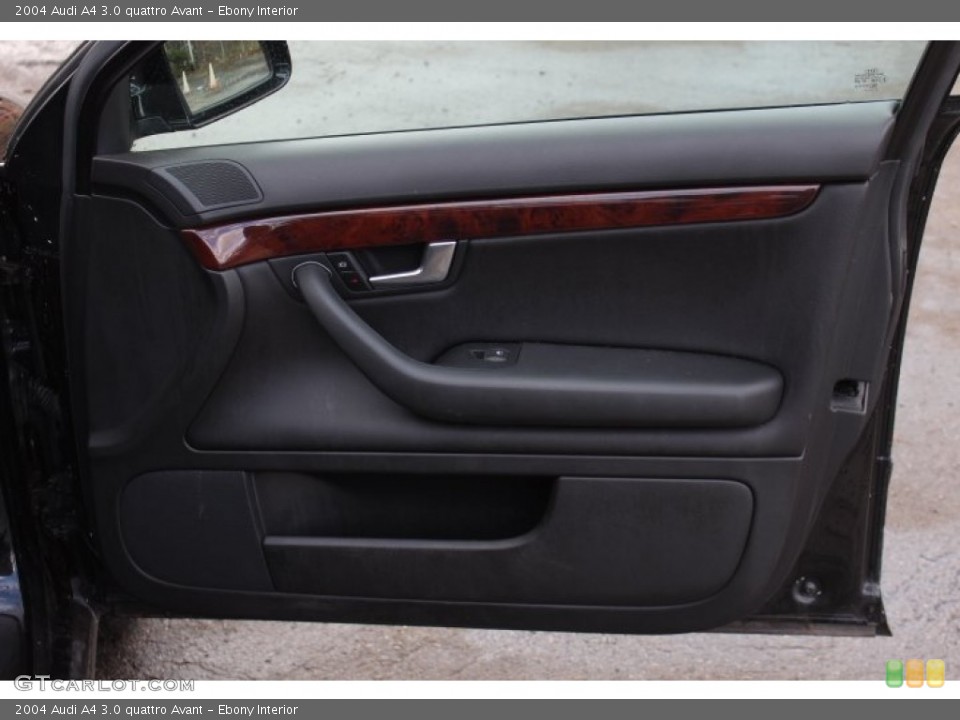 Ebony Interior Door Panel for the 2004 Audi A4 3.0 quattro Avant #74075762
