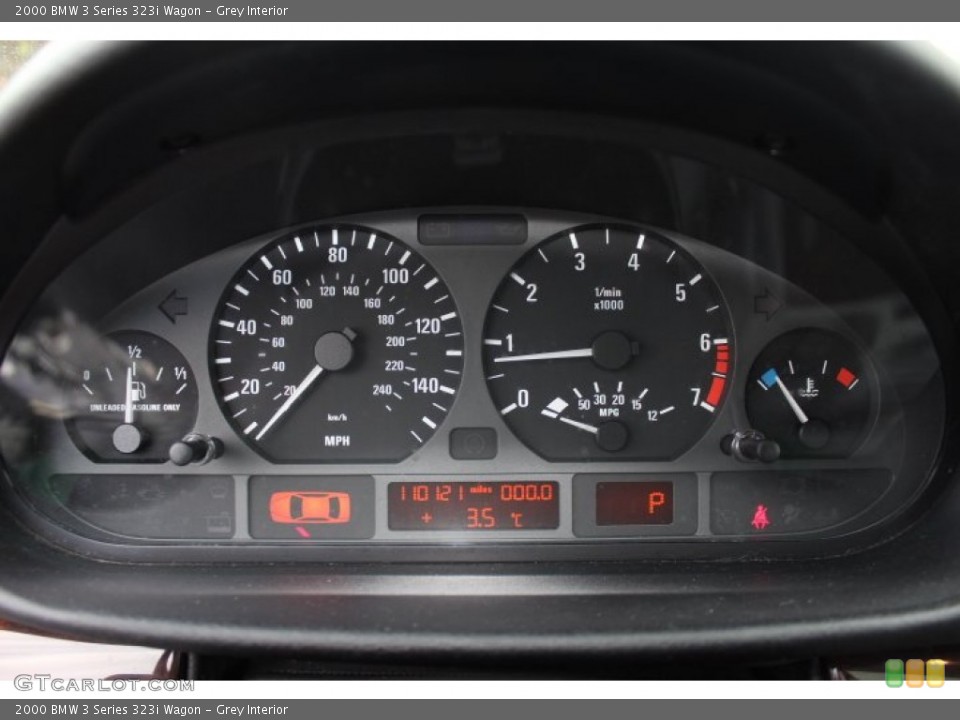 Grey Interior Gauges for the 2000 BMW 3 Series 323i Wagon #74076236