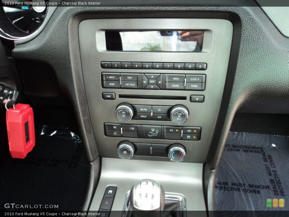 Charcoal Black Interior Controls for the 2010 Ford Mustang V6 Coupe #74076422