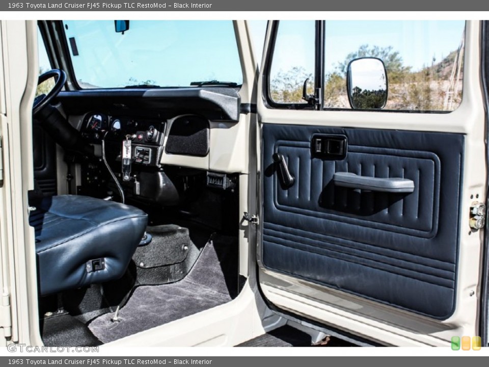 Black Interior Door Panel for the 1963 Toyota Land Cruiser FJ45 Pickup TLC RestoMod #74079848
