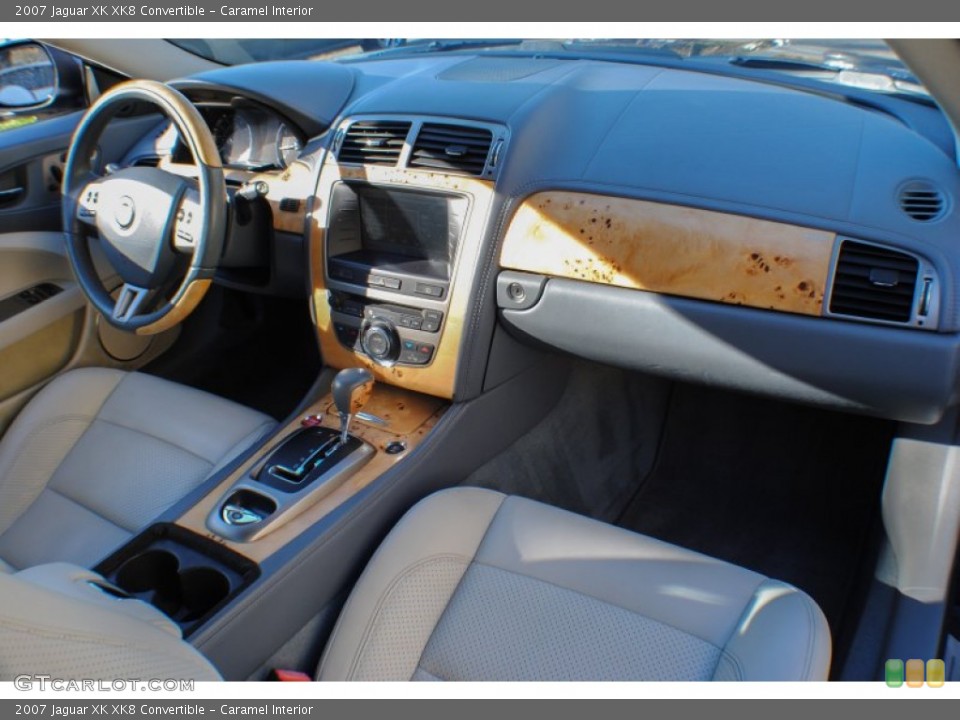 Caramel Interior Dashboard for the 2007 Jaguar XK XK8 Convertible #74080943