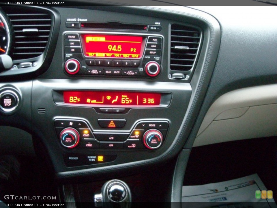 Gray Interior Controls for the 2012 Kia Optima EX #74081111