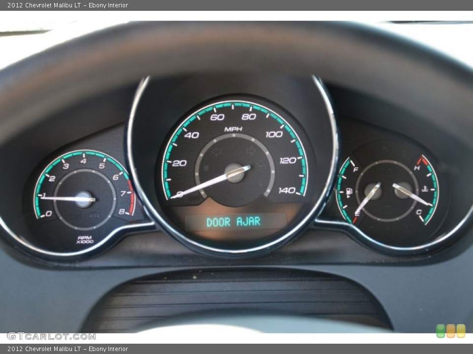 Ebony Interior Gauges for the 2012 Chevrolet Malibu LT #74081402