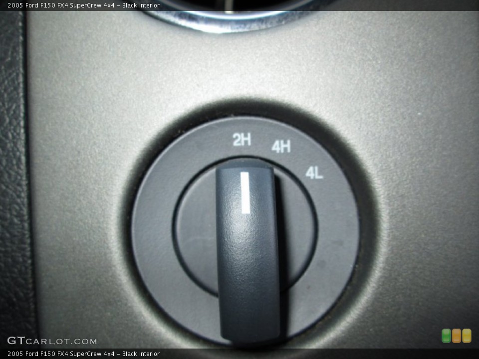 Black Interior Controls for the 2005 Ford F150 FX4 SuperCrew 4x4 #74081408