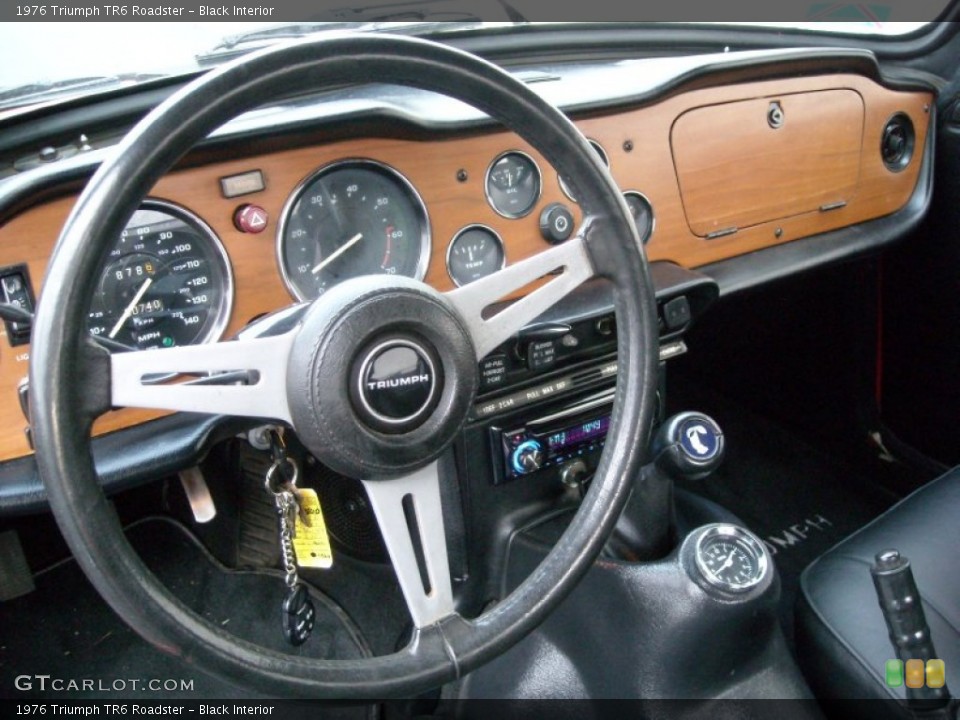 Black Interior Steering Wheel for the 1976 Triumph TR6 Roadster #74081819
