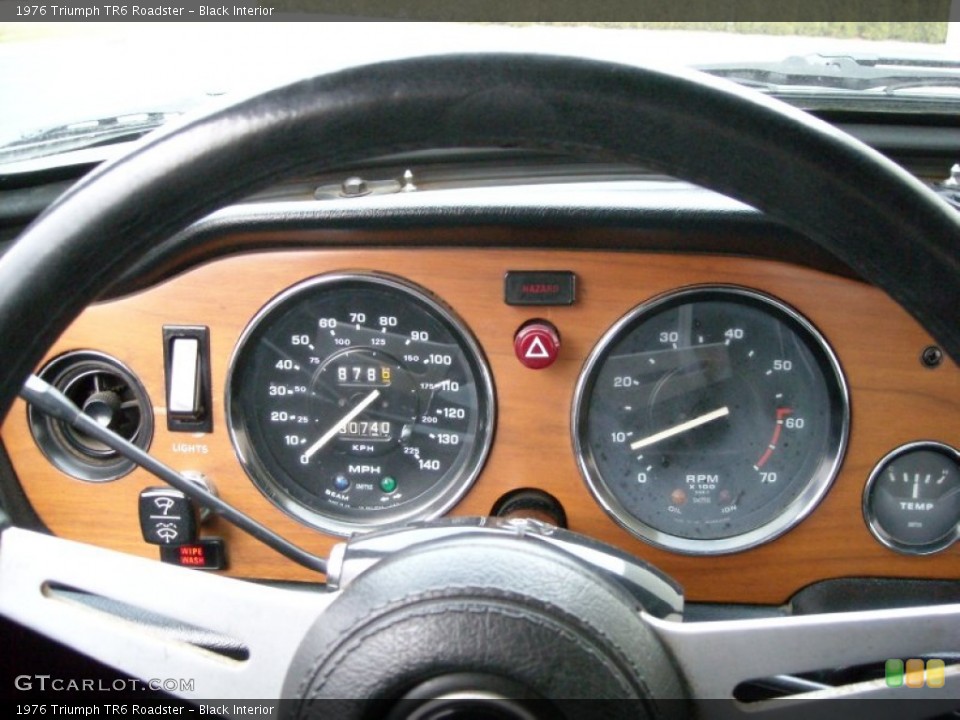 Black Interior Gauges for the 1976 Triumph TR6 Roadster #74081864
