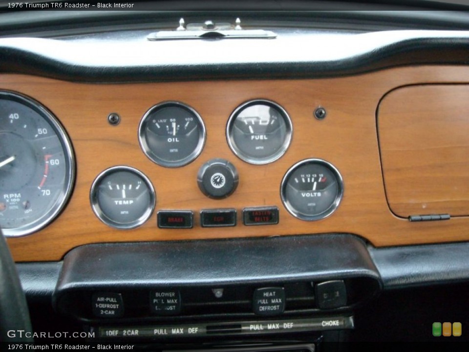 Black Interior Gauges for the 1976 Triumph TR6 Roadster #74081906