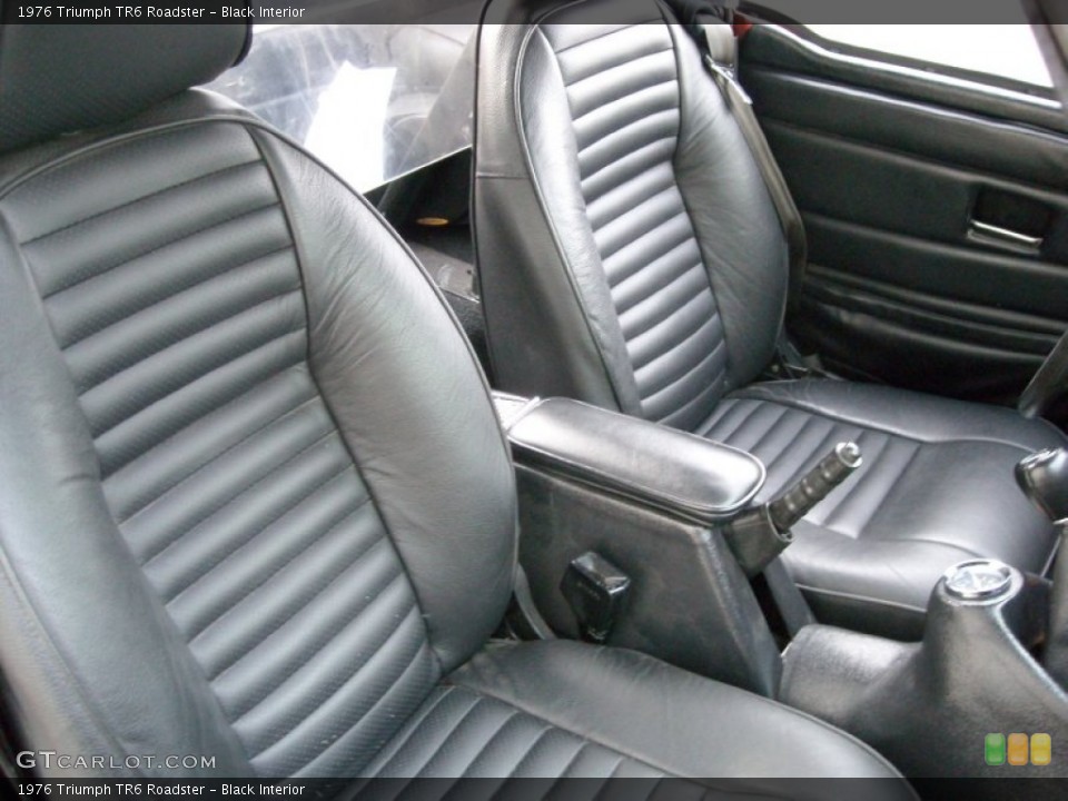 Black Interior Front Seat for the 1976 Triumph TR6 Roadster #74081996