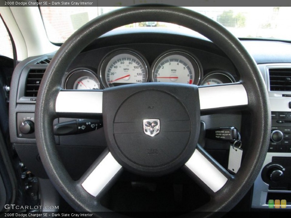 Dark Slate Gray Interior Steering Wheel for the 2008 Dodge Charger SE #74082164