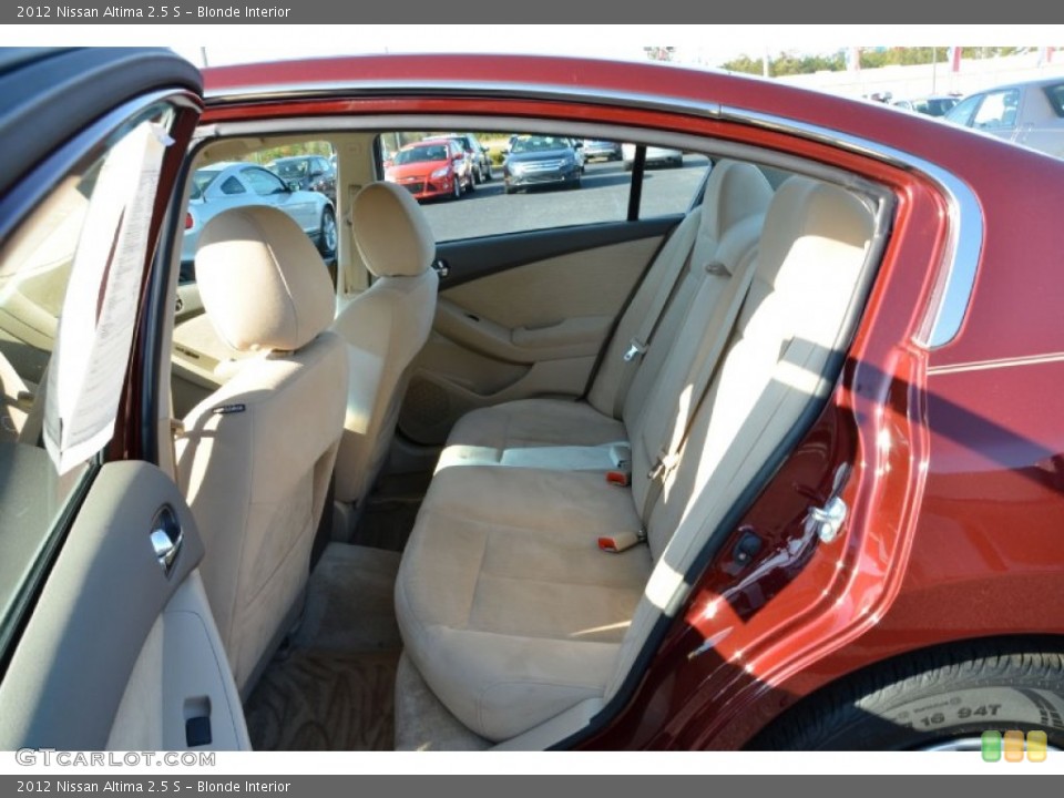Blonde Interior Rear Seat for the 2012 Nissan Altima 2.5 S #74082886