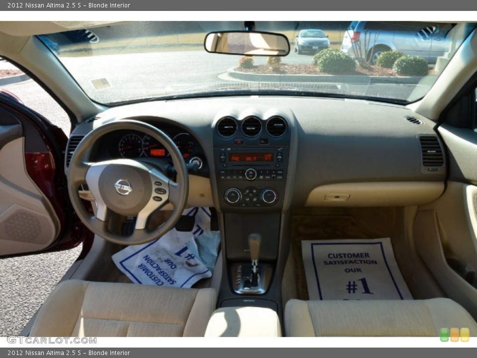 Blonde Interior Dashboard for the 2012 Nissan Altima 2.5 S #74082905