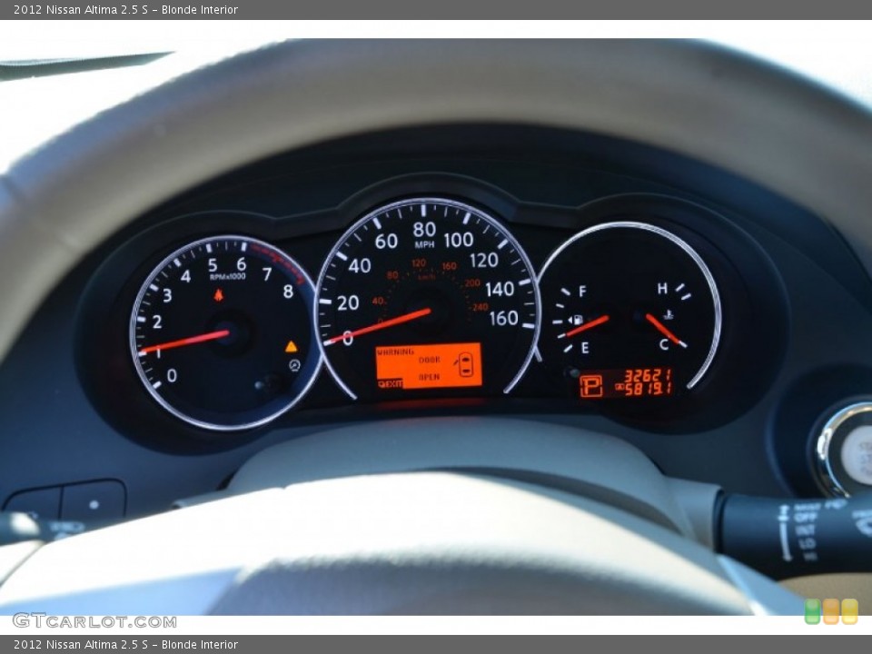 Blonde Interior Gauges for the 2012 Nissan Altima 2.5 S #74083002