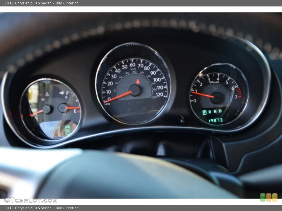 Black Interior Gauges for the 2012 Chrysler 200 S Sedan #74083473