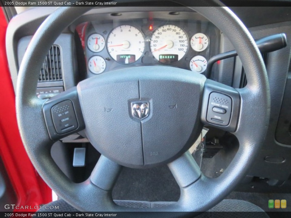 Dark Slate Gray Interior Steering Wheel for the 2005 Dodge Ram 1500 ST Quad Cab #74083691