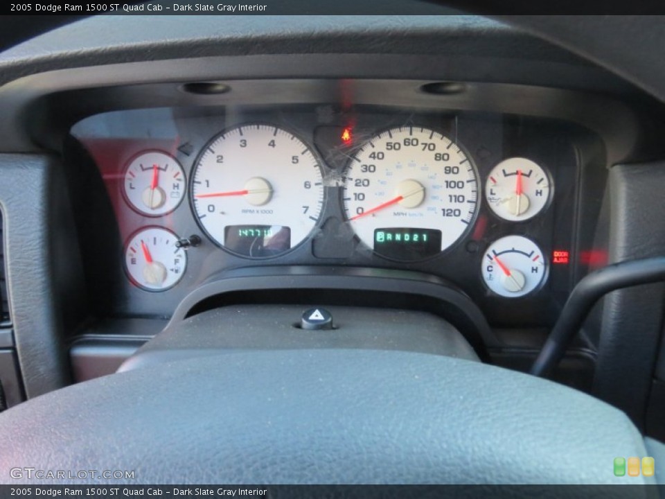 Dark Slate Gray Interior Gauges for the 2005 Dodge Ram 1500 ST Quad Cab #74083711