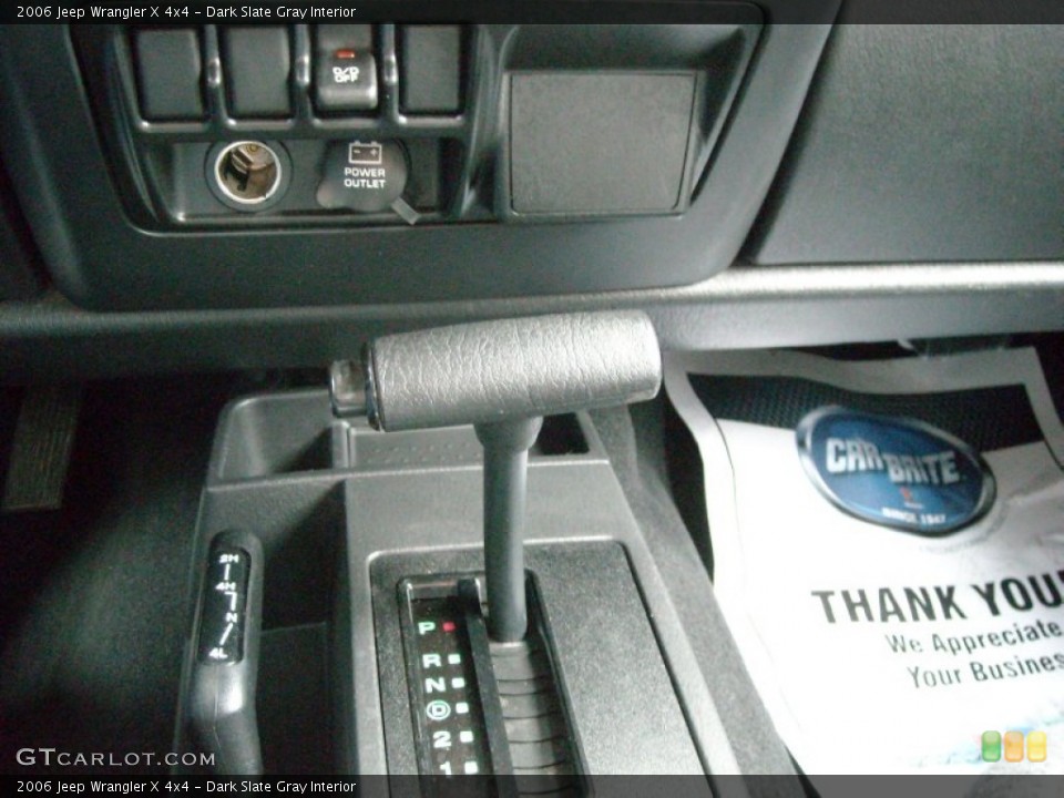 Dark Slate Gray Interior Transmission for the 2006 Jeep Wrangler X 4x4 #74084708
