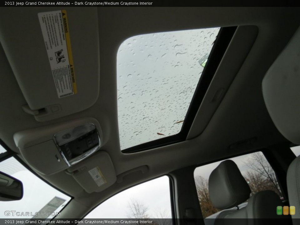 Dark Graystone/Medium Graystone Interior Sunroof for the 2013 Jeep Grand Cherokee Altitude #74084969