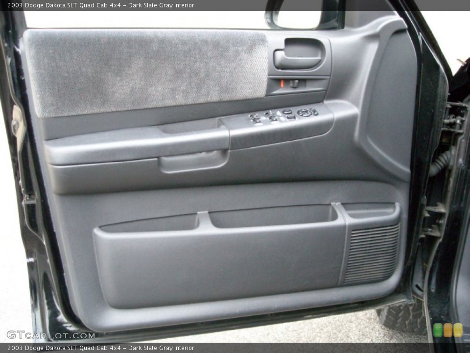Dark Slate Gray Interior Door Panel for the 2003 Dodge Dakota SLT Quad Cab 4x4 #74085350