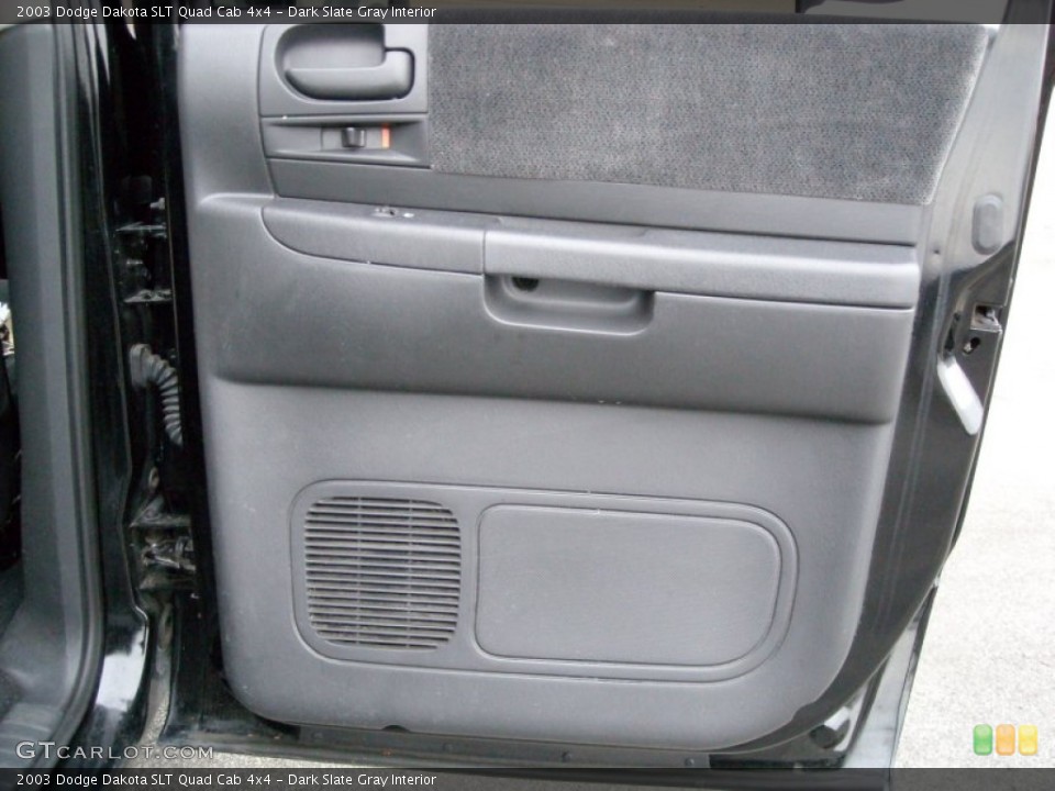Dark Slate Gray Interior Door Panel for the 2003 Dodge Dakota SLT Quad Cab 4x4 #74085410