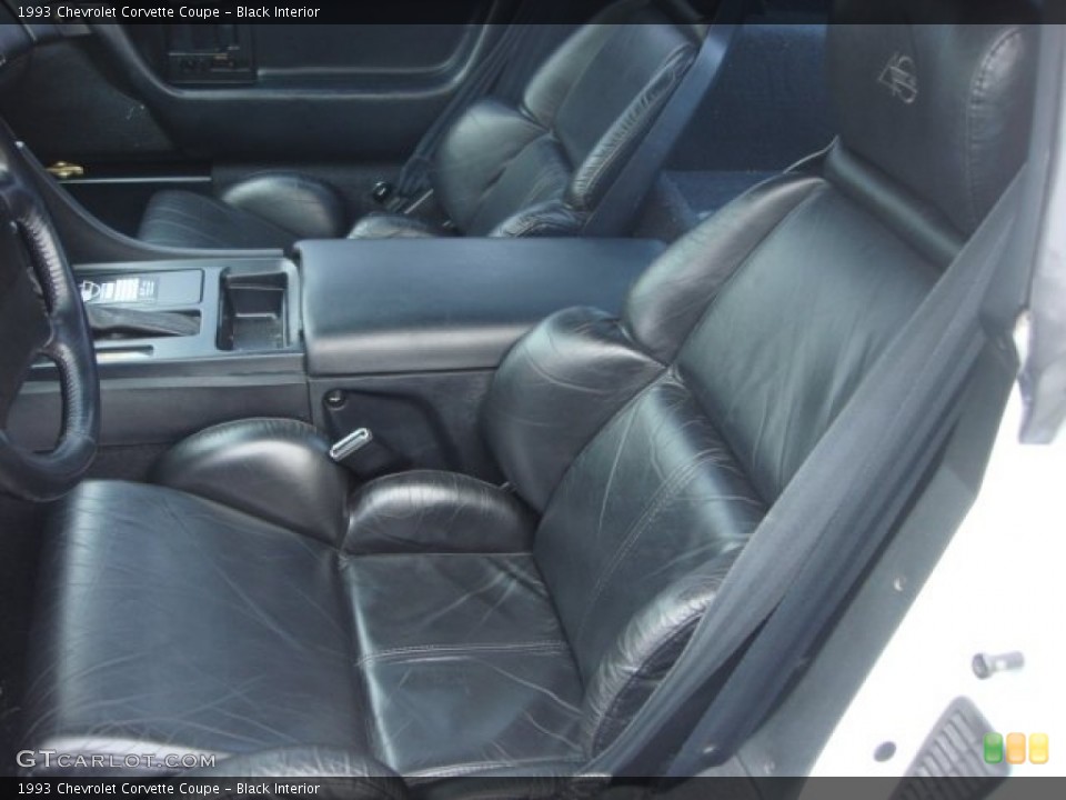 Black Interior Front Seat for the 1993 Chevrolet Corvette Coupe #74085974